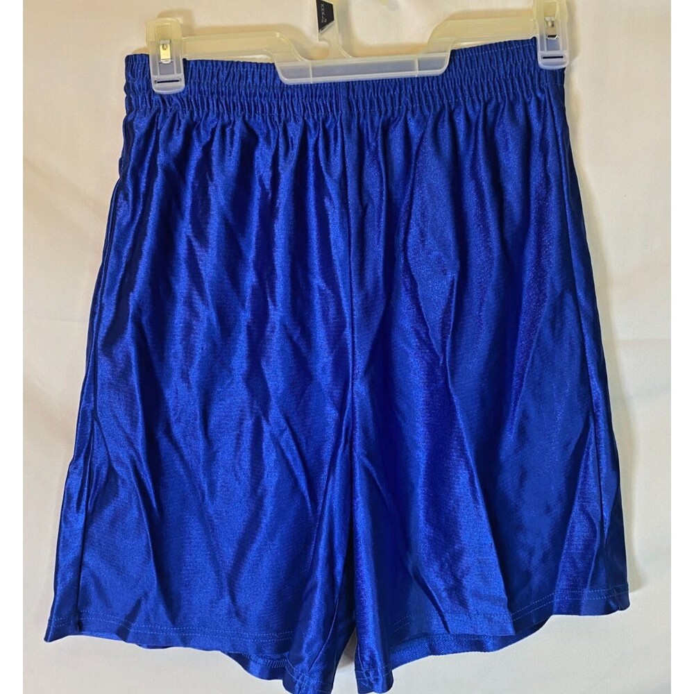 Men's Bright Blue Gym Shorts Size Medium Workout Basketball long Length